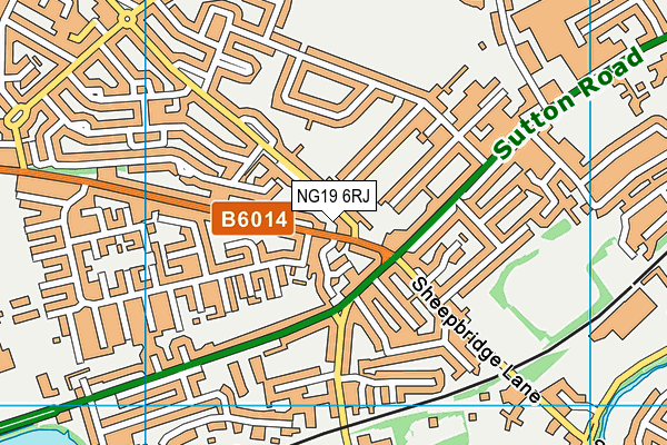 NG19 6RJ map - OS VectorMap District (Ordnance Survey)