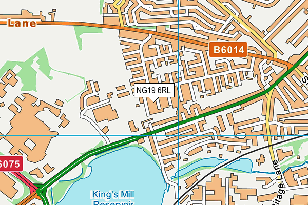 NG19 6RL map - OS VectorMap District (Ordnance Survey)