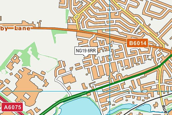 NG19 6RR map - OS VectorMap District (Ordnance Survey)