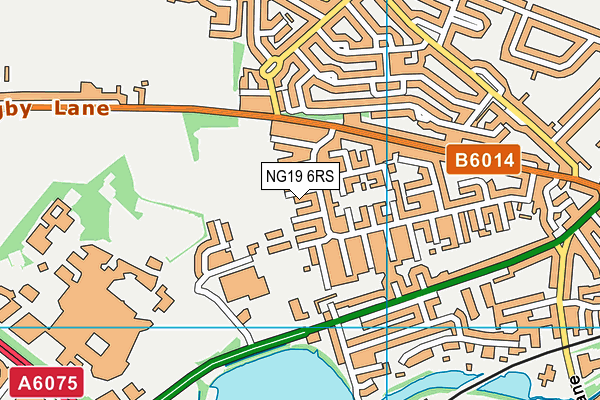NG19 6RS map - OS VectorMap District (Ordnance Survey)