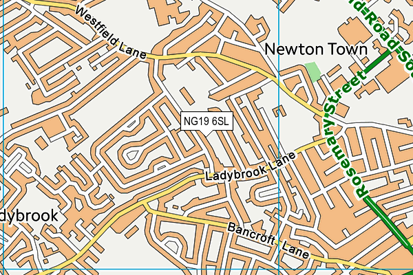 NG19 6SL map - OS VectorMap District (Ordnance Survey)