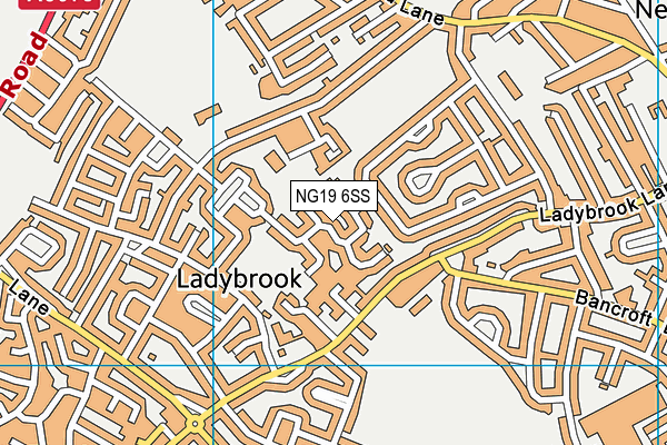 NG19 6SS map - OS VectorMap District (Ordnance Survey)