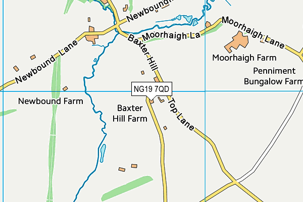 NG19 7QD map - OS VectorMap District (Ordnance Survey)