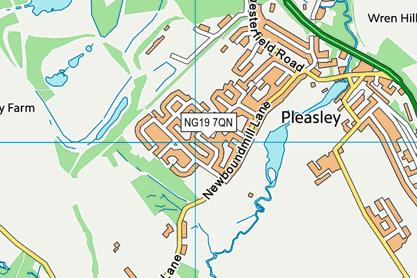 NG19 7QN map - OS VectorMap District (Ordnance Survey)