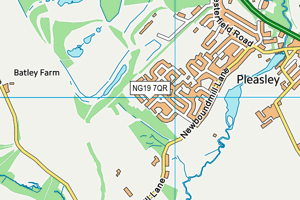 NG19 7QR map - OS VectorMap District (Ordnance Survey)