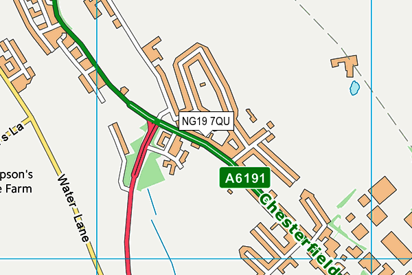 NG19 7QU map - OS VectorMap District (Ordnance Survey)