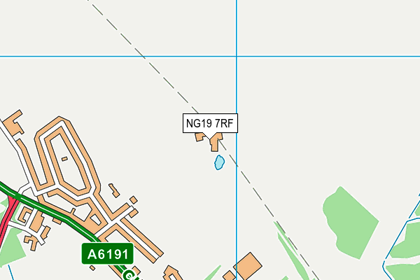 NG19 7RF map - OS VectorMap District (Ordnance Survey)