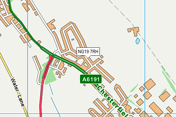 NG19 7RH map - OS VectorMap District (Ordnance Survey)