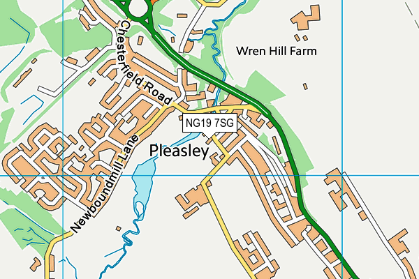 NG19 7SG map - OS VectorMap District (Ordnance Survey)