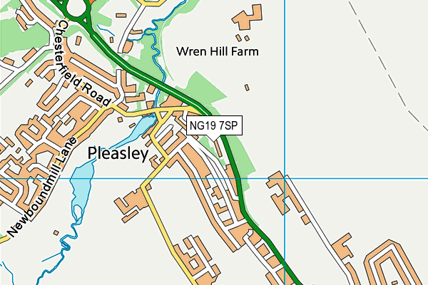 NG19 7SP map - OS VectorMap District (Ordnance Survey)