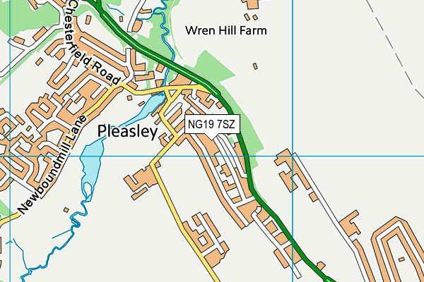 NG19 7SZ map - OS VectorMap District (Ordnance Survey)