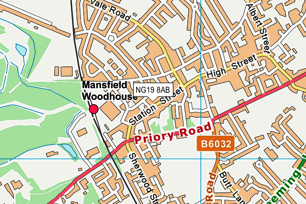 Map of ASHFIELD PARK HOMES LTD at district scale