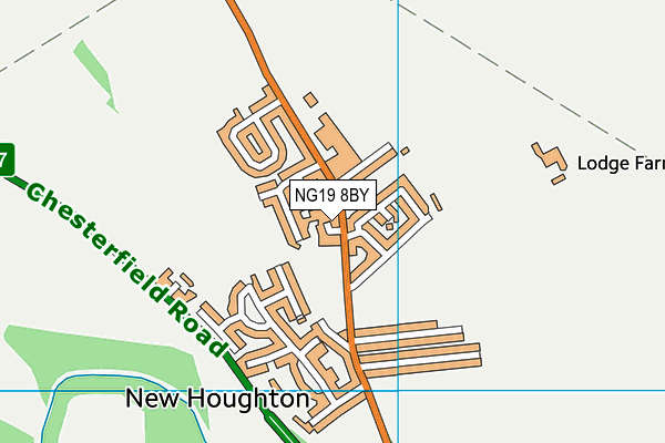 NG19 8BY map - OS VectorMap District (Ordnance Survey)