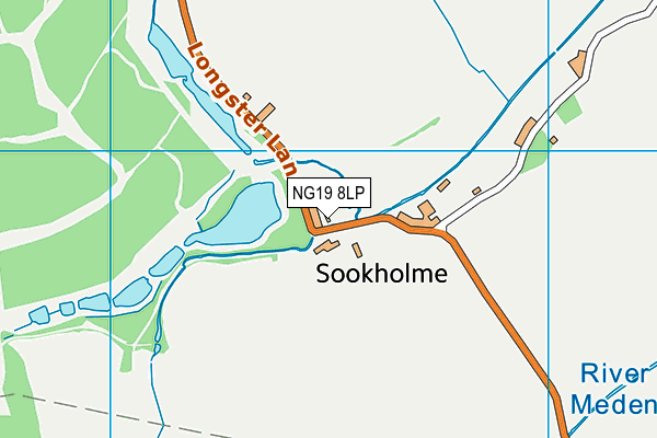 NG19 8LP map - OS VectorMap District (Ordnance Survey)