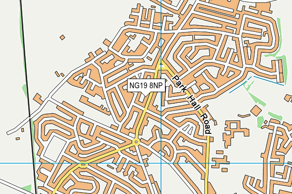 NG19 8NP map - OS VectorMap District (Ordnance Survey)