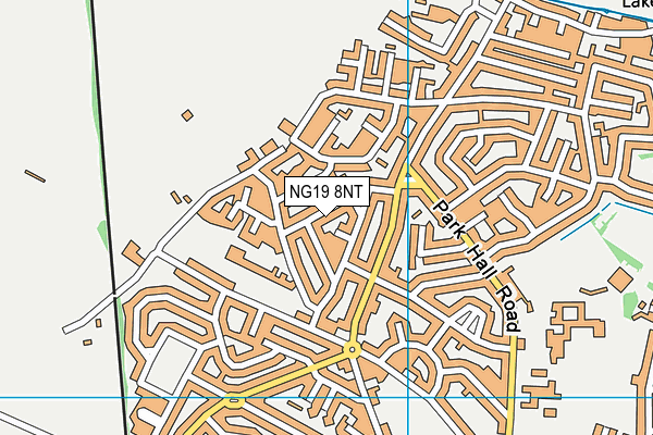 NG19 8NT map - OS VectorMap District (Ordnance Survey)