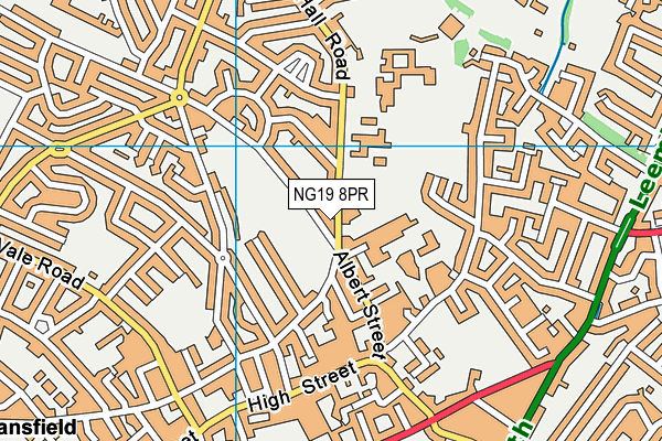 NG19 8PR map - OS VectorMap District (Ordnance Survey)