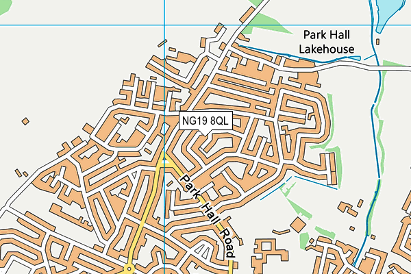 NG19 8QL map - OS VectorMap District (Ordnance Survey)