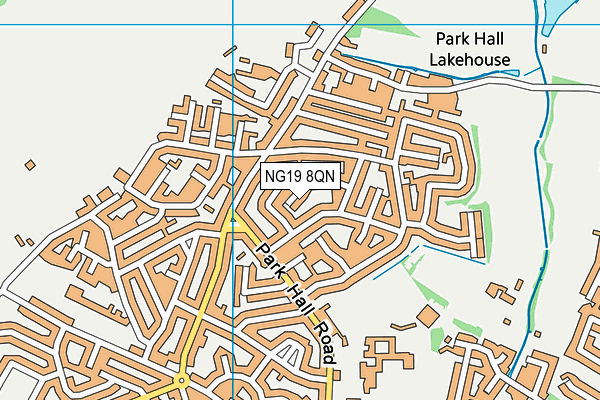 NG19 8QN map - OS VectorMap District (Ordnance Survey)