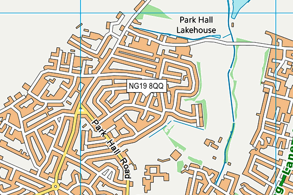 NG19 8QQ map - OS VectorMap District (Ordnance Survey)