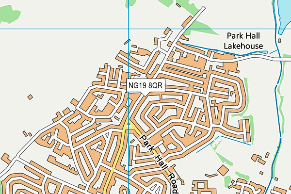 NG19 8QR map - OS VectorMap District (Ordnance Survey)