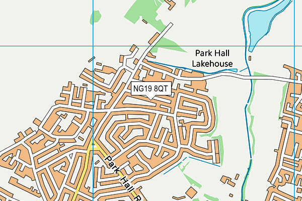 NG19 8QT map - OS VectorMap District (Ordnance Survey)