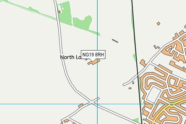 NG19 8RH map - OS VectorMap District (Ordnance Survey)