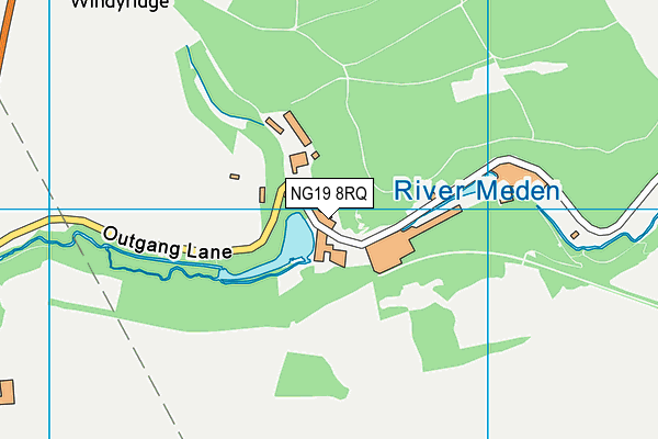 NG19 8RQ map - OS VectorMap District (Ordnance Survey)