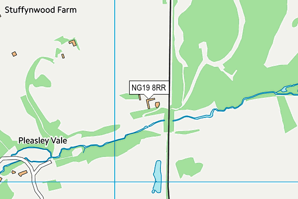 NG19 8RR map - OS VectorMap District (Ordnance Survey)