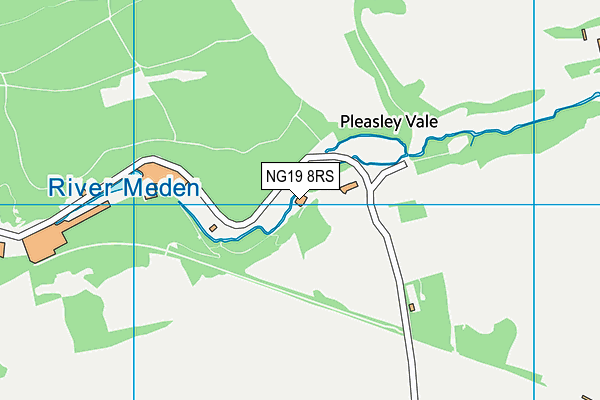 NG19 8RS map - OS VectorMap District (Ordnance Survey)