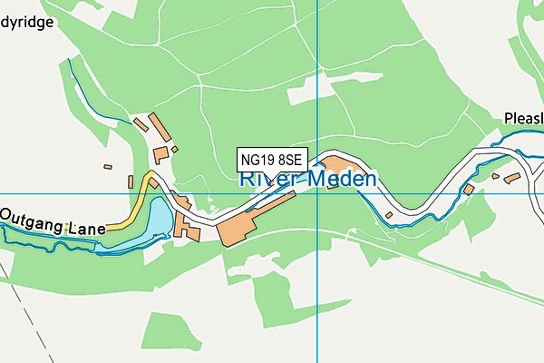 NG19 8SE map - OS VectorMap District (Ordnance Survey)