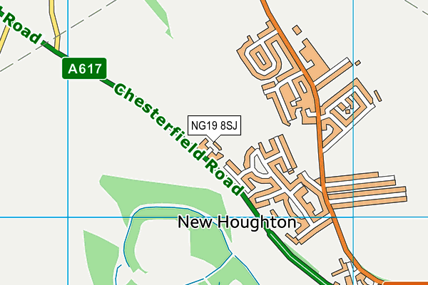 NG19 8SJ map - OS VectorMap District (Ordnance Survey)