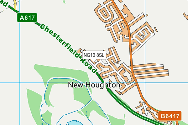 NG19 8SL map - OS VectorMap District (Ordnance Survey)