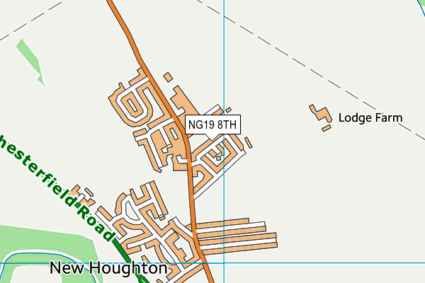 NG19 8TH map - OS VectorMap District (Ordnance Survey)