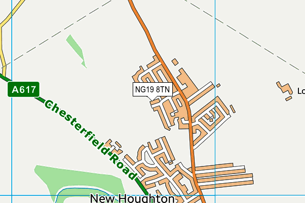 NG19 8TN map - OS VectorMap District (Ordnance Survey)