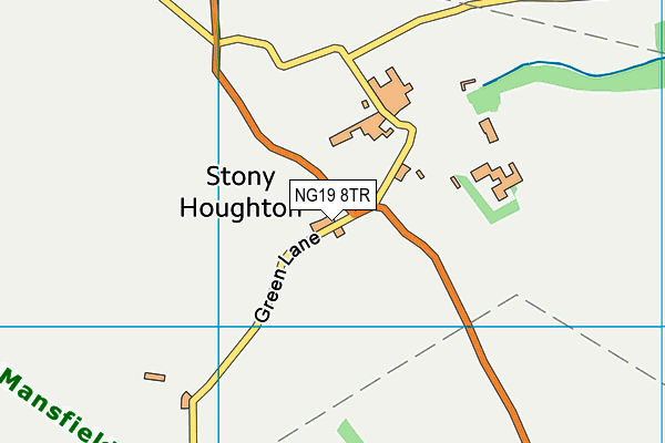 NG19 8TR map - OS VectorMap District (Ordnance Survey)