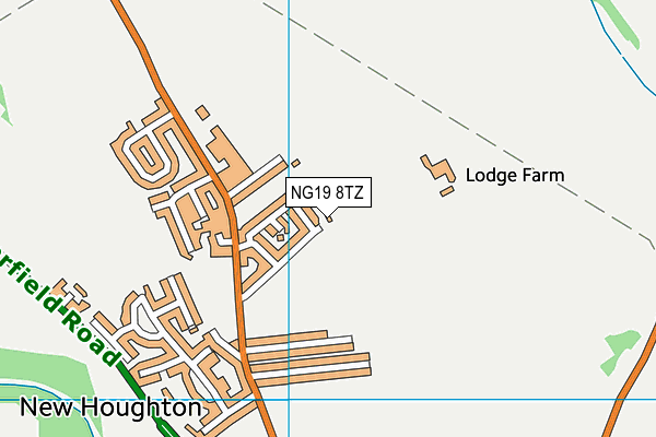 NG19 8TZ map - OS VectorMap District (Ordnance Survey)