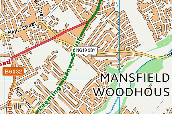 NG19 9BY map - OS VectorMap District (Ordnance Survey)