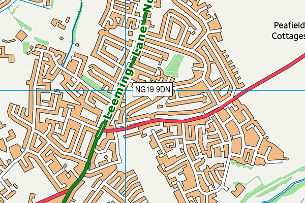 NG19 9DN map - OS VectorMap District (Ordnance Survey)