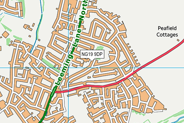 NG19 9DP map - OS VectorMap District (Ordnance Survey)