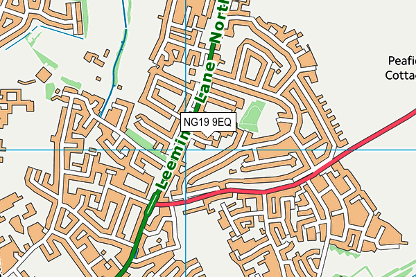 NG19 9EQ map - OS VectorMap District (Ordnance Survey)