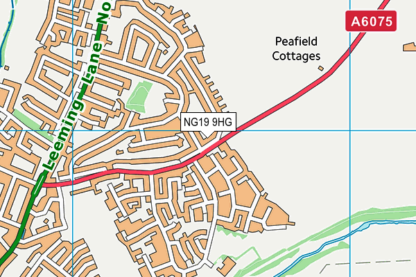 NG19 9HG map - OS VectorMap District (Ordnance Survey)