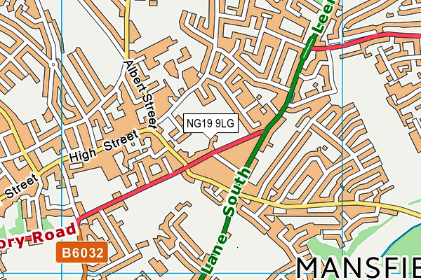 NG19 9LG map - OS VectorMap District (Ordnance Survey)