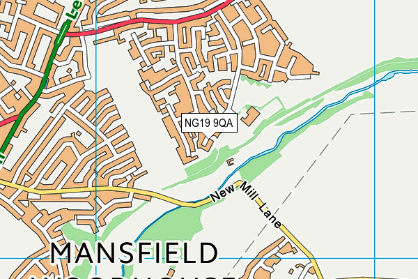 NG19 9QA map - OS VectorMap District (Ordnance Survey)