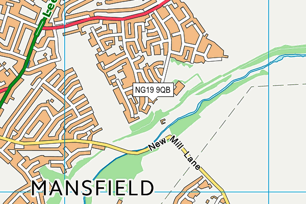 NG19 9QB map - OS VectorMap District (Ordnance Survey)