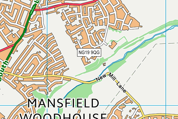 NG19 9QG map - OS VectorMap District (Ordnance Survey)