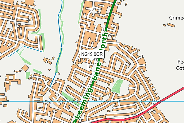 NG19 9QR map - OS VectorMap District (Ordnance Survey)