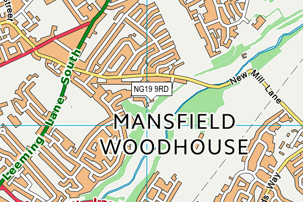 NG19 9RD map - OS VectorMap District (Ordnance Survey)