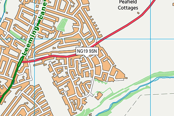 NG19 9SN map - OS VectorMap District (Ordnance Survey)