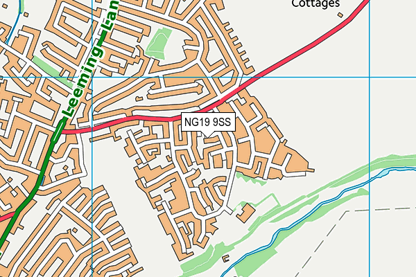 NG19 9SS map - OS VectorMap District (Ordnance Survey)